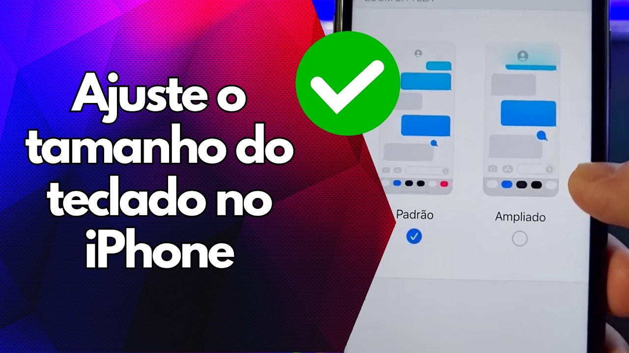 ✅ Ajuste o tamanho do teclado no iPhone