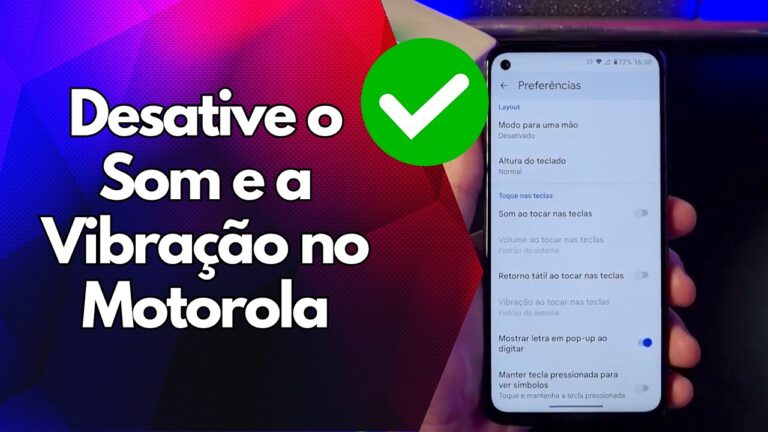 ✅ Desative o Som e a Vibração no Motorola