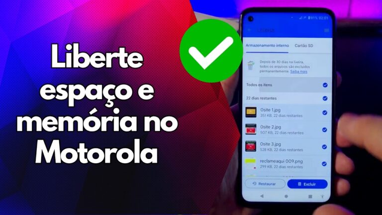 ✅ Liberte espaço e memória no Motorola