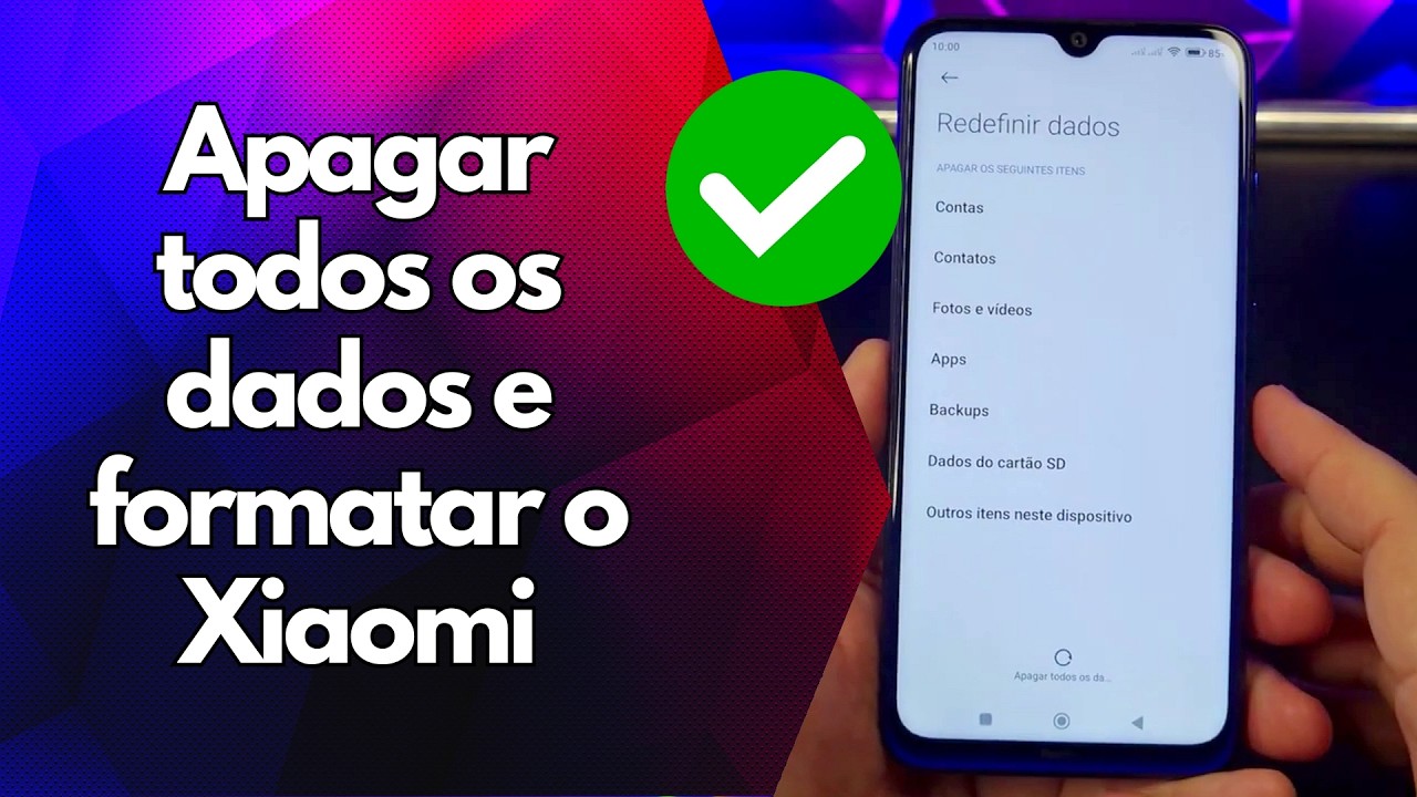 ✅ Apagar todos os dados e formatar o Xiaomi
