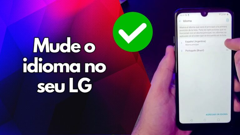 ✅ Mude o idioma no seu LG