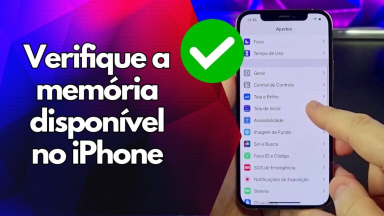 ✅ Verifique a memória disponível no iPhone
