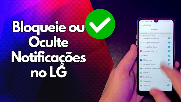 ✅ Bloqueie ou Oculte Notificações no LG
