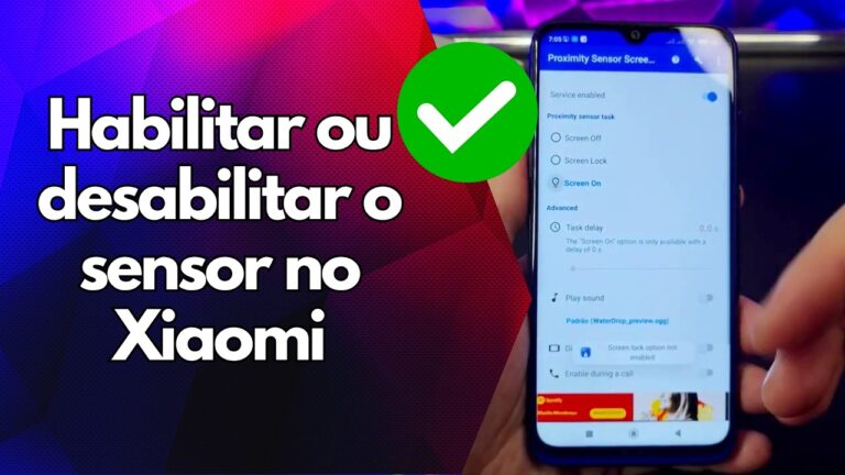 ✅ Habilitar ou desabilitar o sensor no Xiaomi