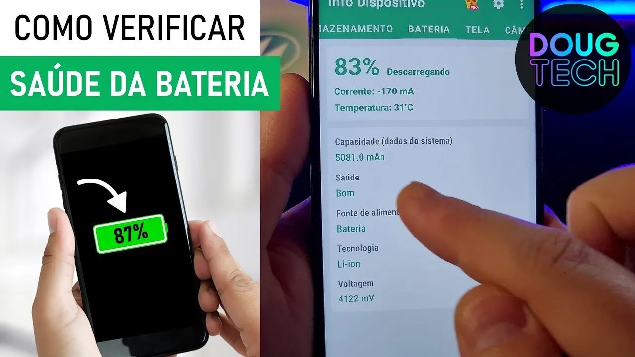 Verifique a SAÚDE da BATERIA no Motorola