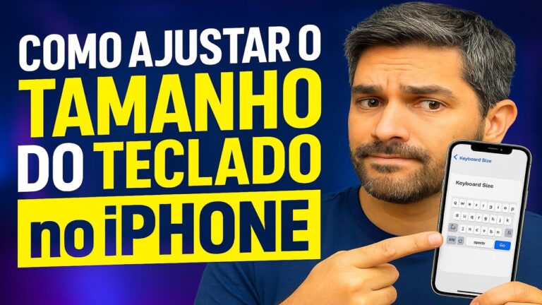 Como Ajustar o tamanho do teclado no iPhone Como Ajustar o tamanho do teclado no iPhone