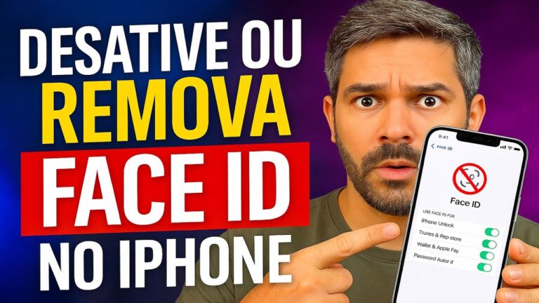 Desative ou Remova o FACE ID no iPhone Desative ou Remova o FACE ID no iPhone