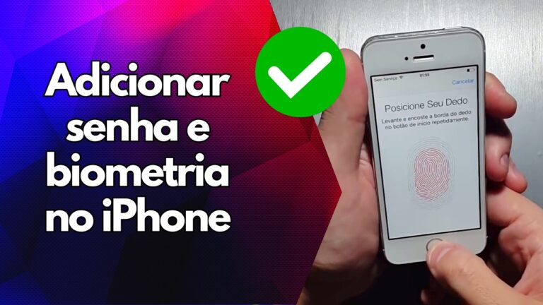 ✅ Adicionar senha e biometria no iPhone