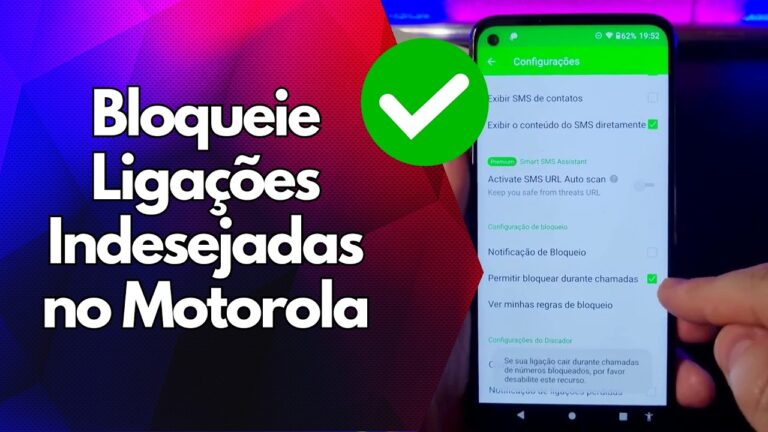 ✅ Bloqueie Ligações Indesejadas no Motorola