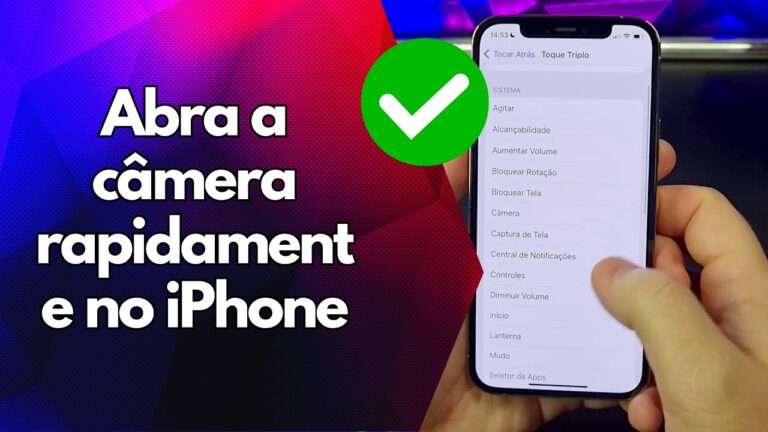 ✅ Abra a câmera rapidamente no iPhone