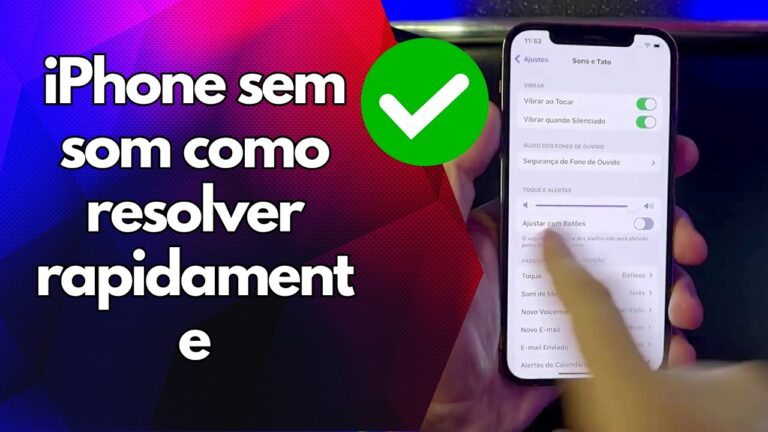 ✅ iPhone sem som como resolver rapidamente