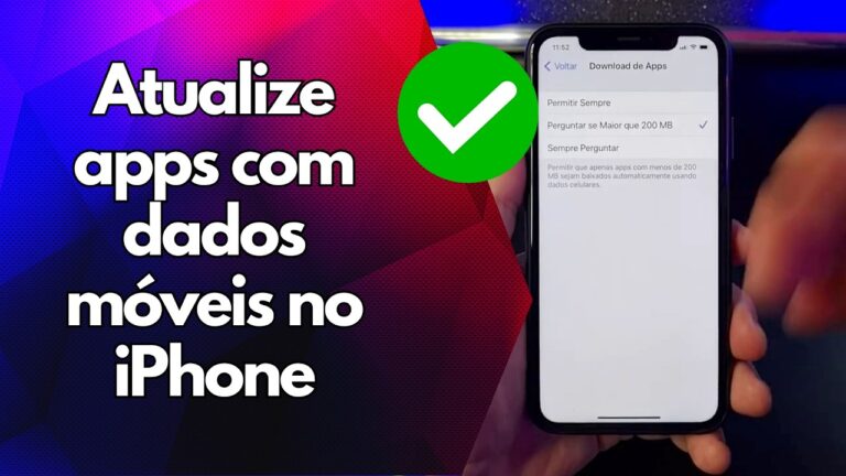 ✅ Atualize apps com dados móveis no iPhone