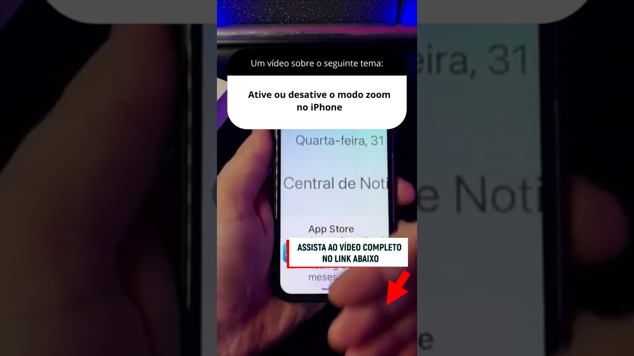 Ative ou desative o modo zoom no iPhone Ative ou desative o modo zoom no iPhone