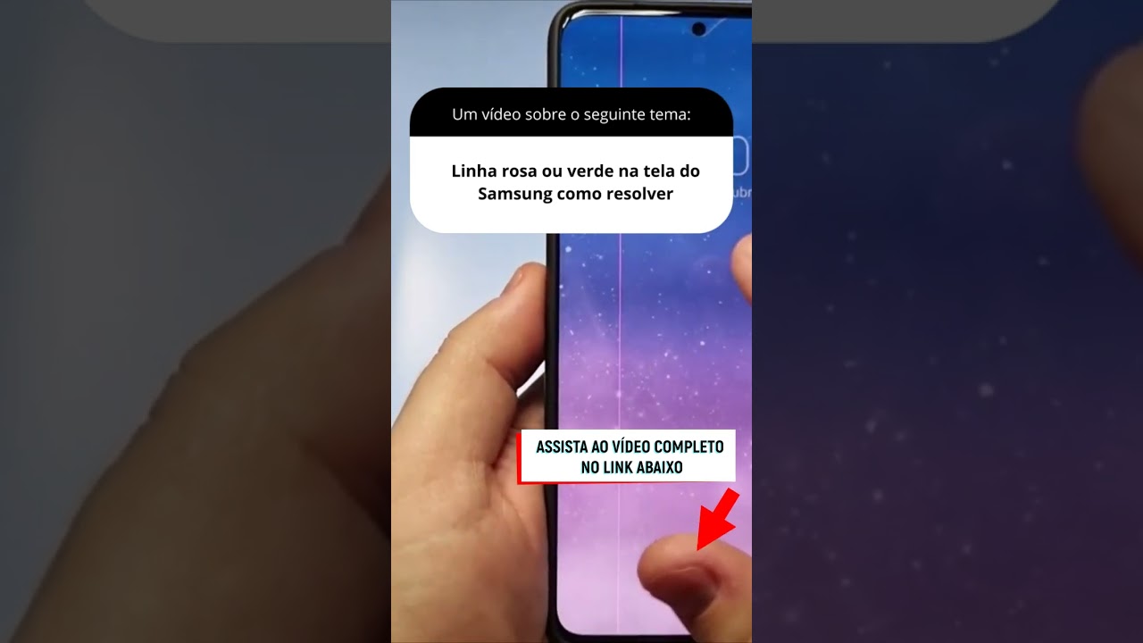 Linha rosa ou verde na tela do Samsung como resolver Linha rosa ou verde na tela do Samsung como resolver