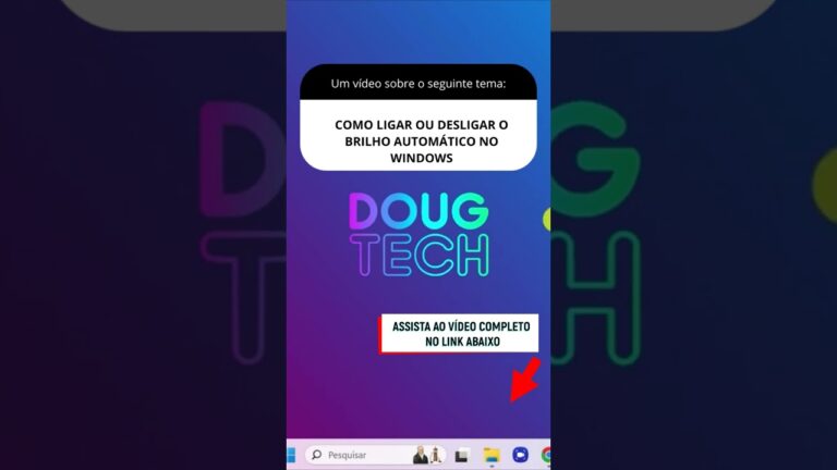 COMO LIGAR OU DESLIGAR O BRILHO AUTOMÁTICO NO WINDOWS
