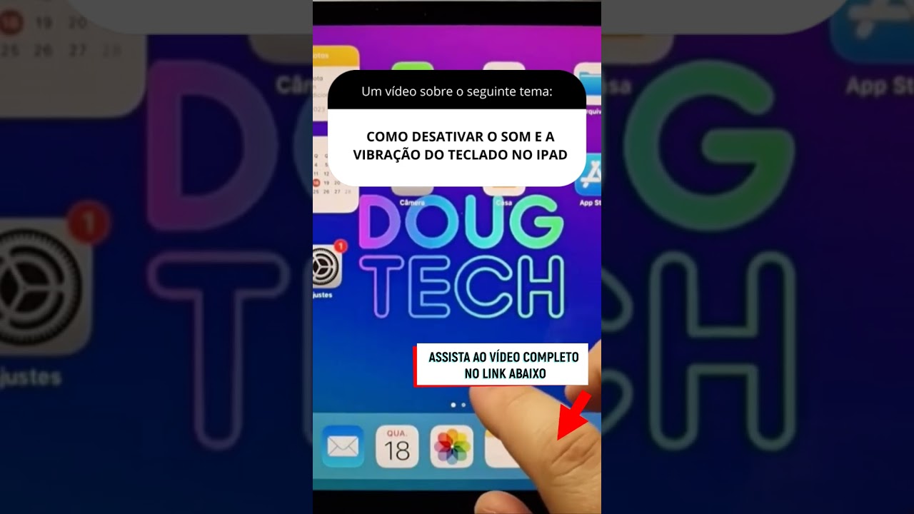 COMO DESATIVAR O SOM E A VIBRAÇÃO DO TECLADO NO IPAD COMO DESATIVAR O SOM E A VIBRAÇÃO DO TECLADO NO IPAD