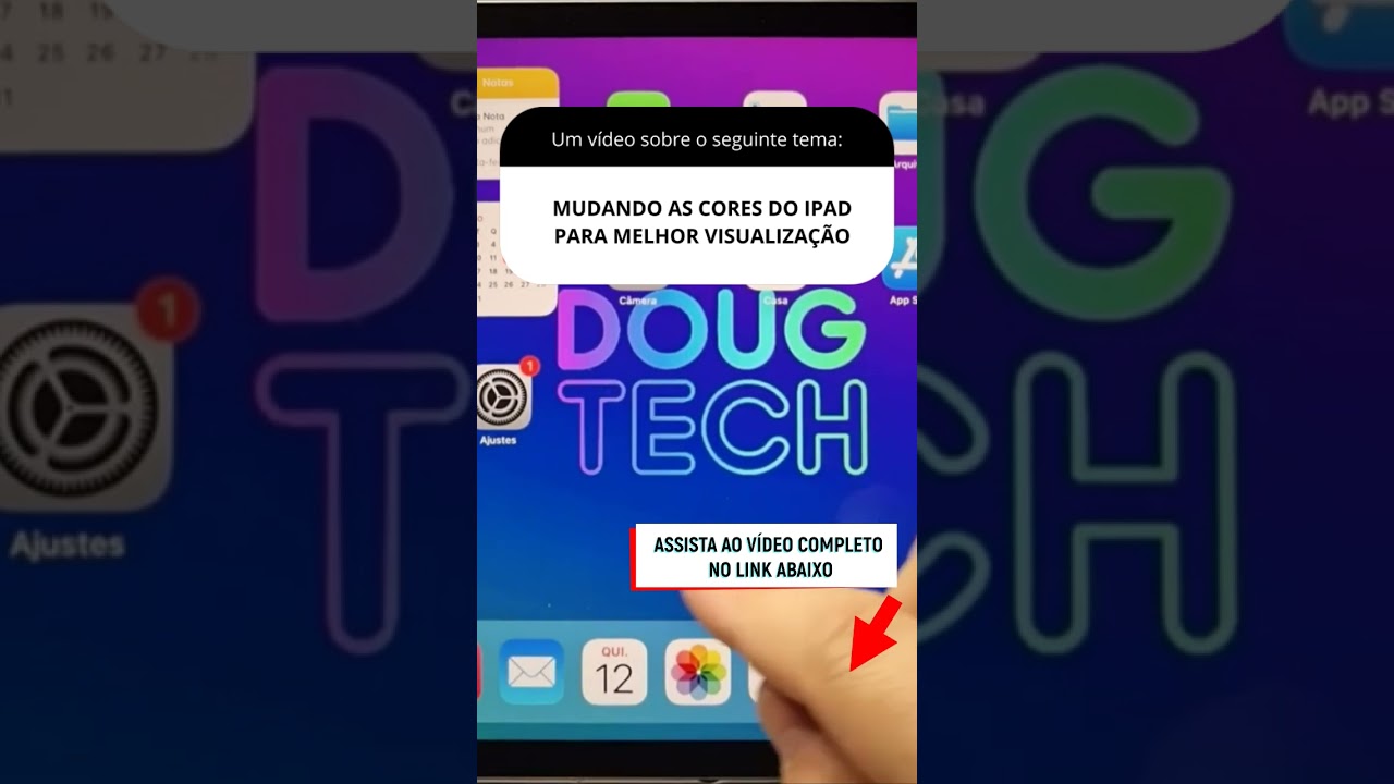 MUDANDO AS CORES DO IPAD PARA MELHOR VISUALIZAÇÃO MUDANDO AS CORES DO IPAD PARA MELHOR VISUALIZAÇÃO