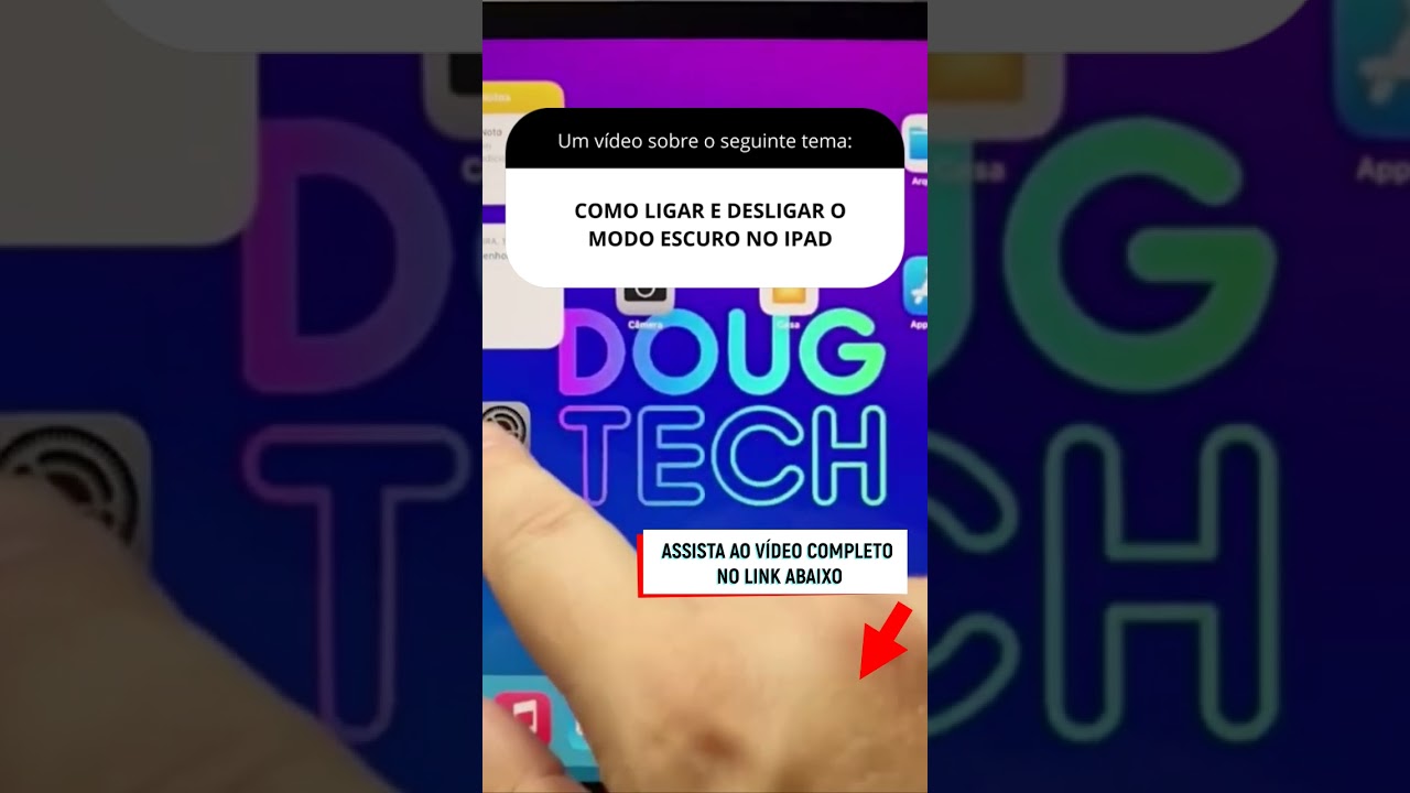 COMO LIGAR E DESLIGAR O MODO ESCURO NO IPAD COMO LIGAR E DESLIGAR O MODO ESCURO NO IPAD