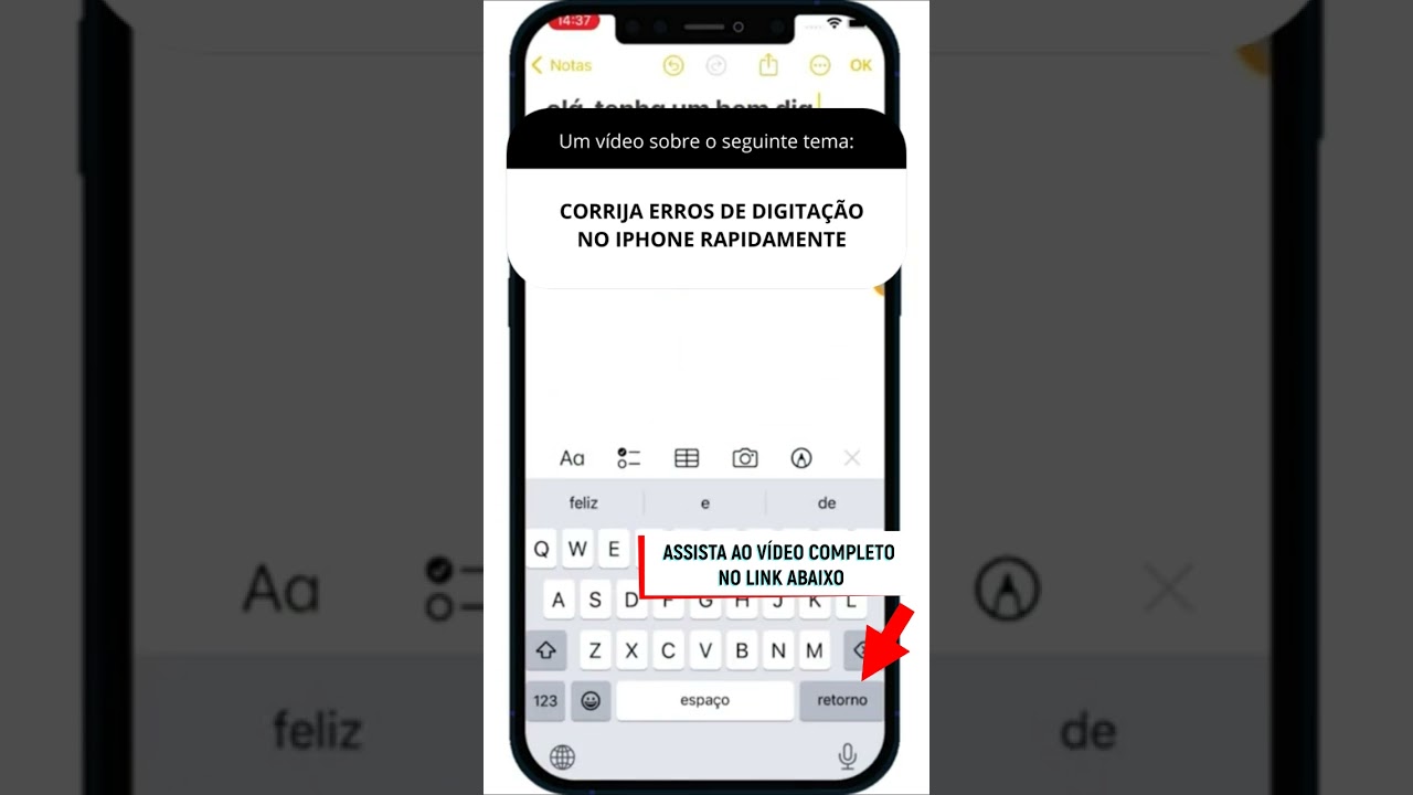 CORRIJA ERROS DE DIGITAÇÃO NO IPHONE RAPIDAMENTE CORRIJA ERROS DE DIGITAÇÃO NO IPHONE RAPIDAMENTE