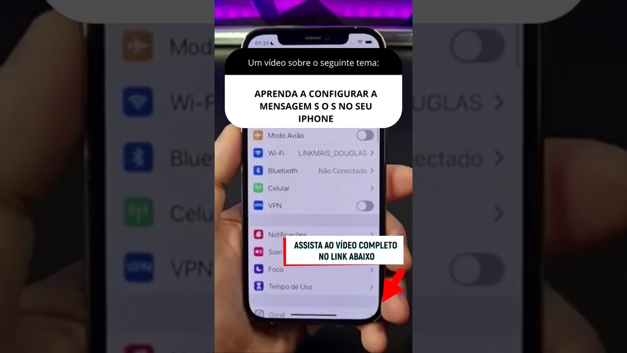 APRENDA A CONFIGURAR A MENSAGEM S O S NO SEU IPHONE APRENDA A CONFIGURAR A MENSAGEM S O S NO SEU IPHONE