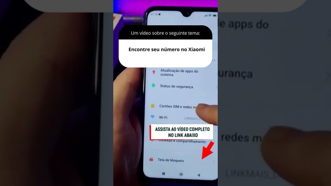 Encontre seu número no Xiaomi