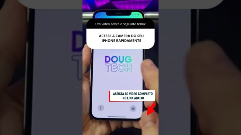 ACESSE A CAMERA DO SEU IPHONE RAPIDAMENTE