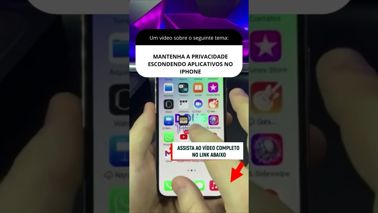 MANTENHA A PRIVACIDADE ESCONDENDO APLICATIVOS NO IPHONE MANTENHA A PRIVACIDADE ESCONDENDO APLICATIVOS NO IPHONE