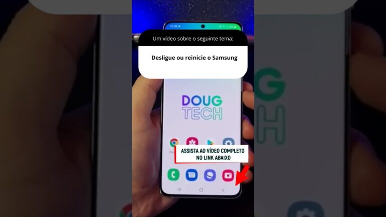 Desligue ou reinicie o Samsung