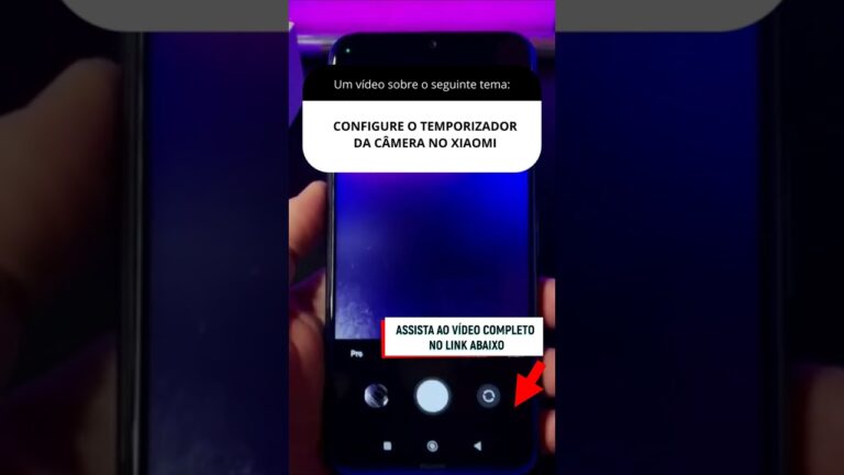 CONFIGURE O TEMPORIZADOR DA CÂMERA NO XIAOMI