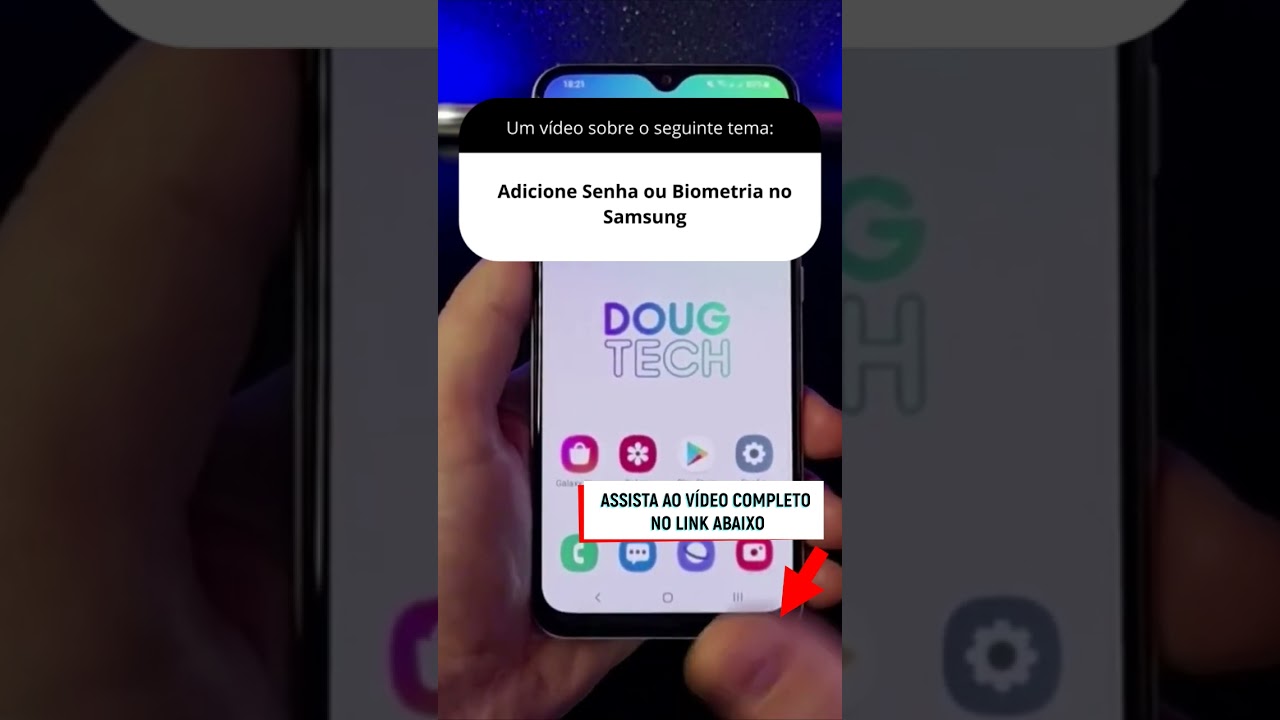 Adicione Senha ou Biometria no Samsung Adicione Senha ou Biometria no Samsung