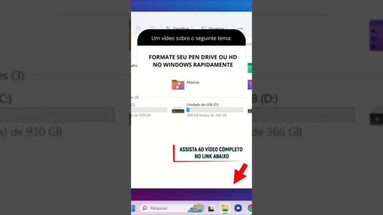 FORMATE SEU PEN DRIVE OU HD NO WINDOWS RAPIDAMENTE