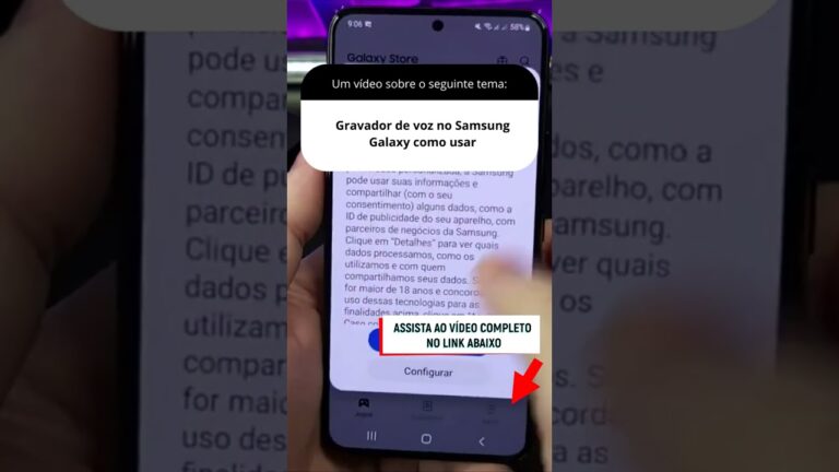 Gravador de voz no Samsung Galaxy como usar