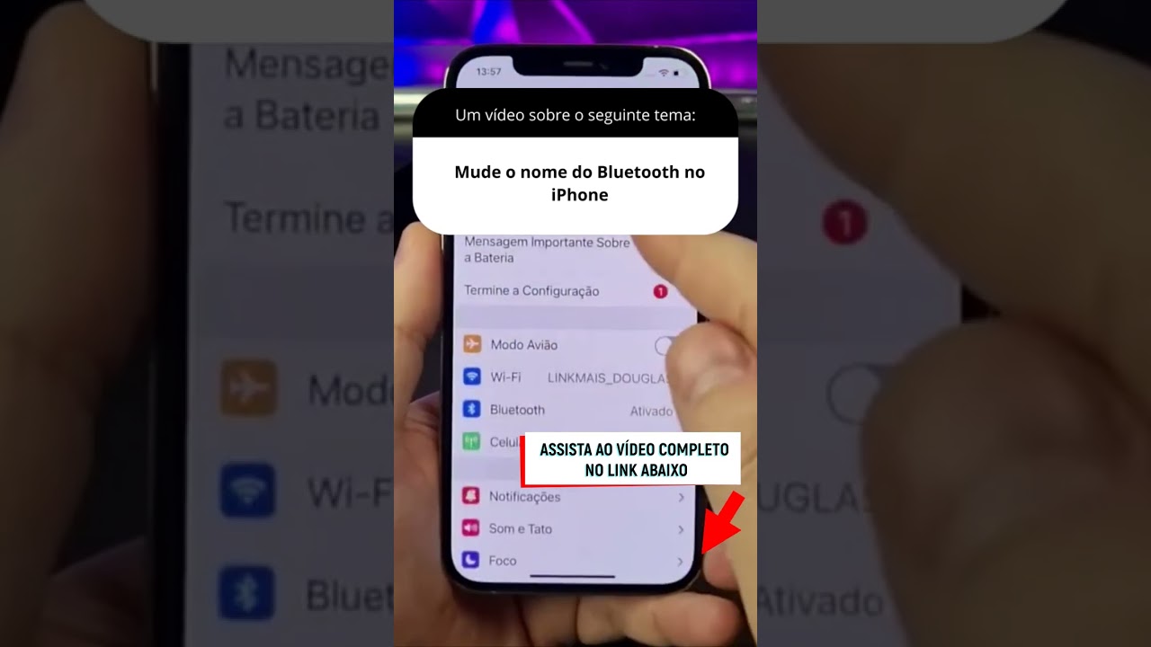 Mude o nome do Bluetooth no iPhone Mude o nome do Bluetooth no iPhone