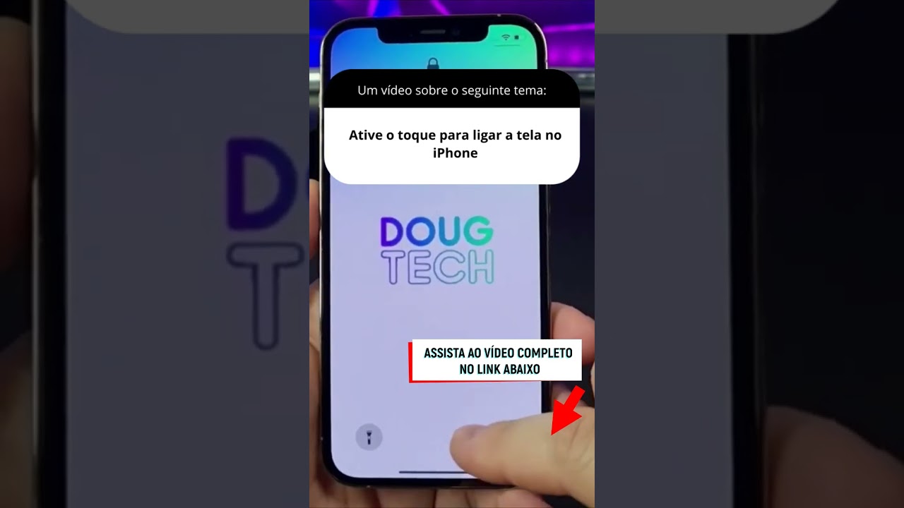 Ative o toque para ligar a tela no iPhone Ative o toque para ligar a tela no iPhone