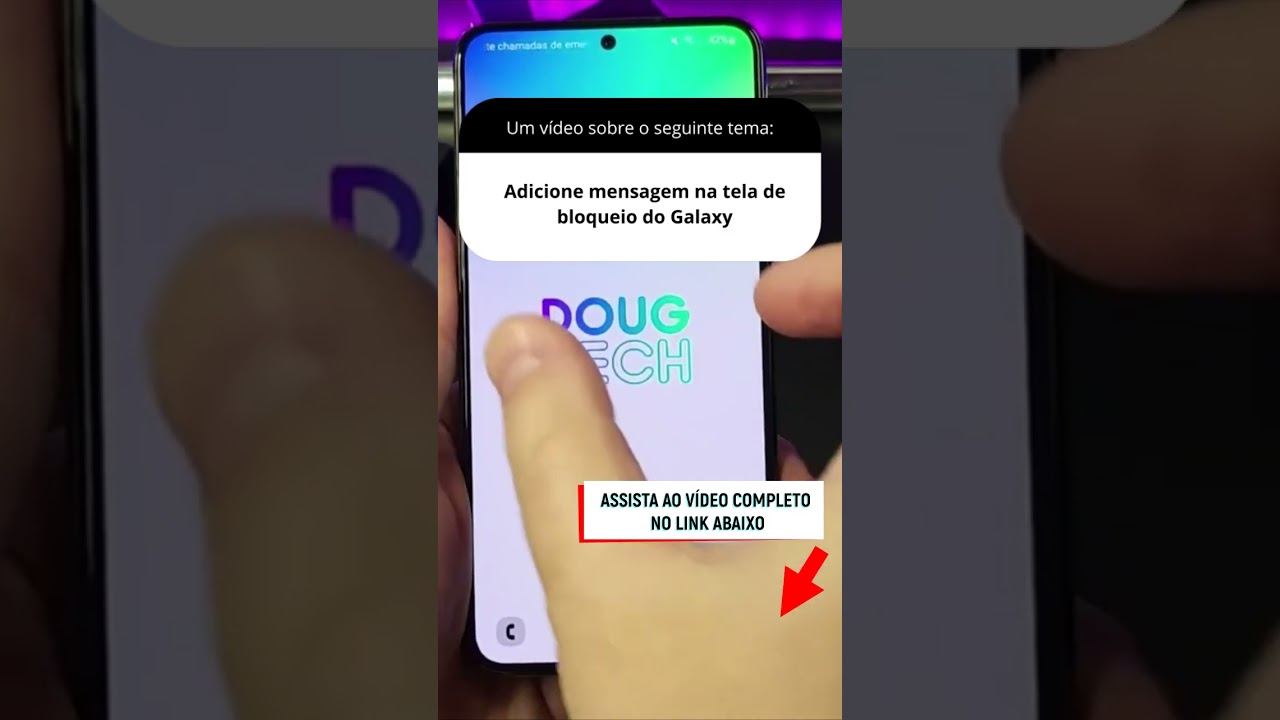 Adicione mensagem na tela de bloqueio do Galaxy Adicione mensagem na tela de bloqueio do Galaxy