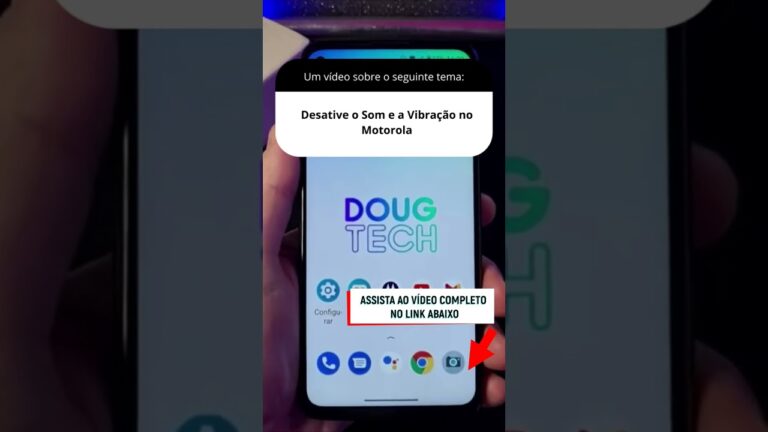Desative o Som e a Vibração no Motorola