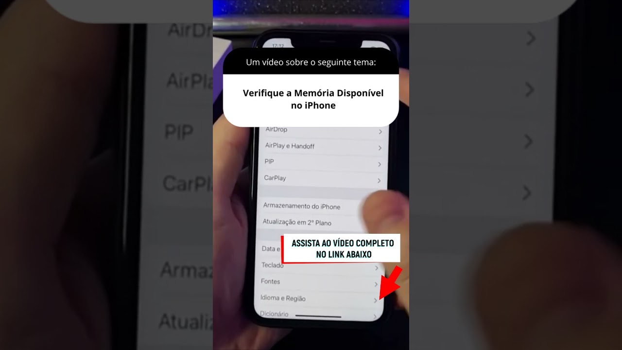 Verifique a Memória Disponível no iPhone Verifique a Memória Disponível no iPhone