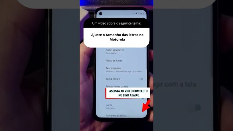Ajuste o tamanho das letras no Motorola