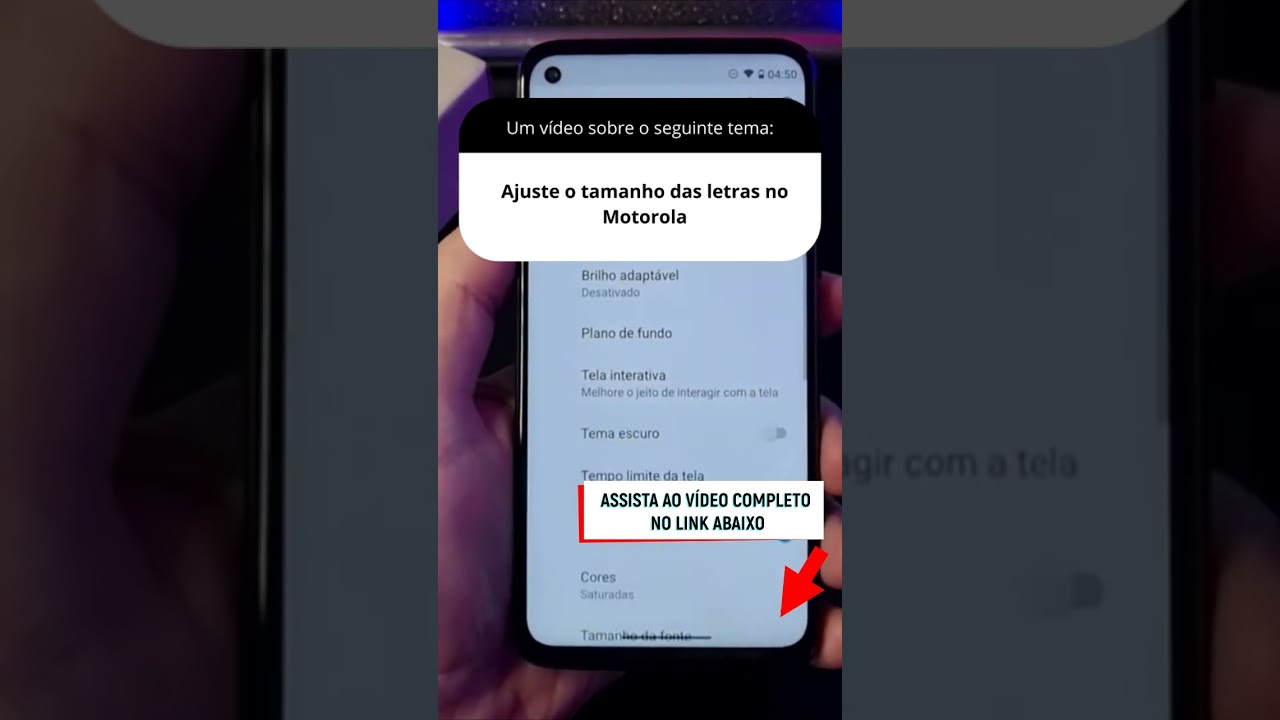 Ajuste o tamanho das letras no Motorola
