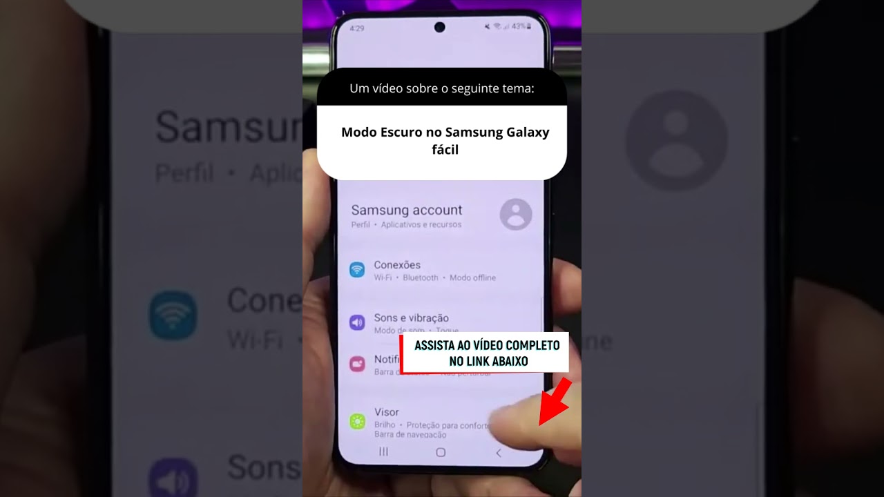 Modo Escuro no Samsung Galaxy fácil Modo Escuro no Samsung Galaxy fácil