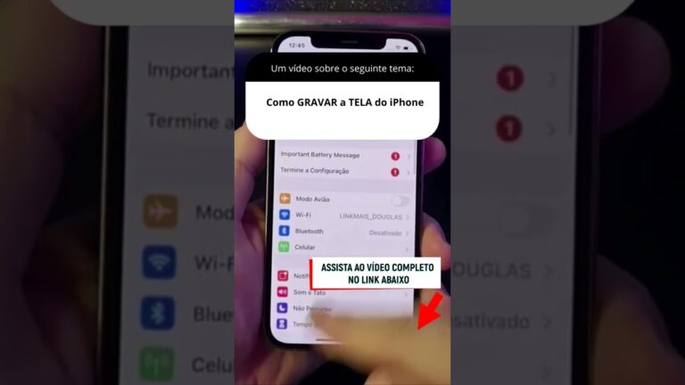 Como GRAVAR a TELA do iPhone