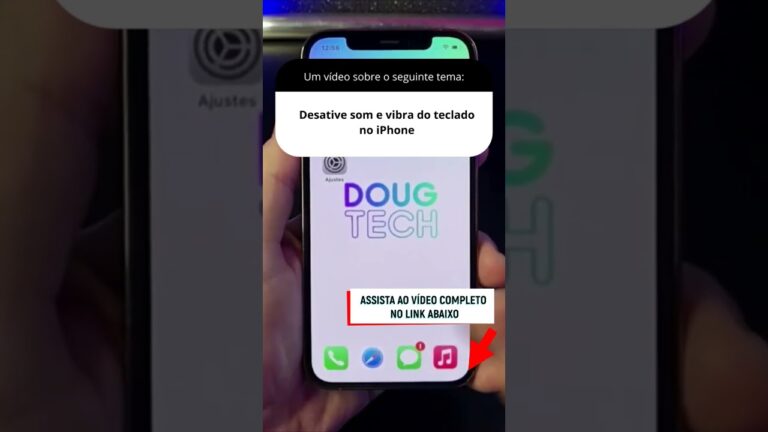 Desative som e vibra do teclado no iPhone