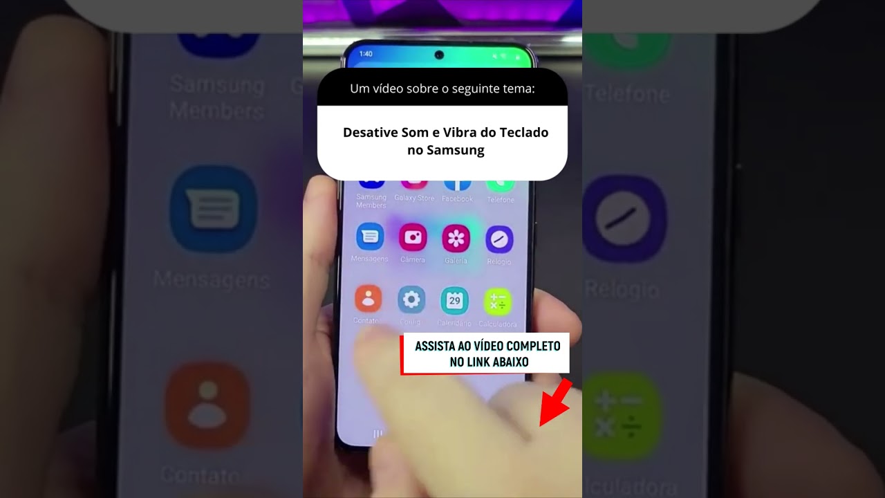 Desative Som e Vibra do Teclado no Samsung Desative Som e Vibra do Teclado no Samsung