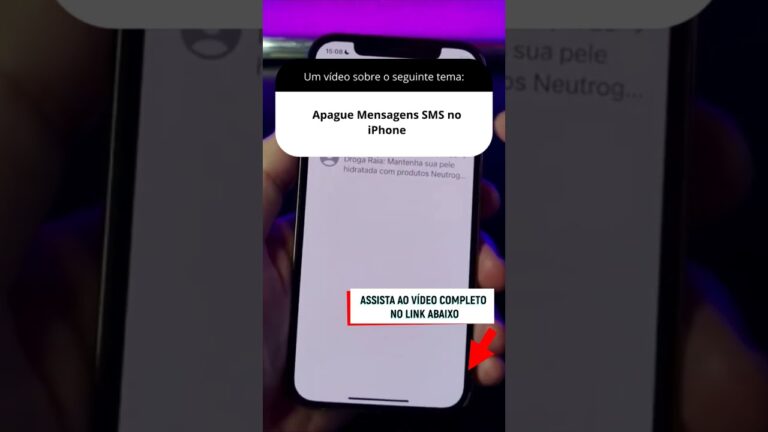 Apague Mensagens SMS no iPhone