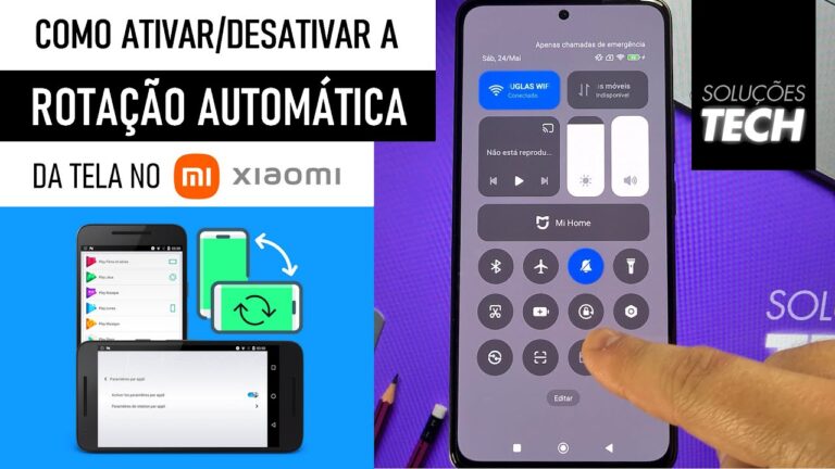 Como Ativar/Desativar a ROTAÇÃO AUTOMÁTICA da TELA no Xiaomi (ATUALIZADO)