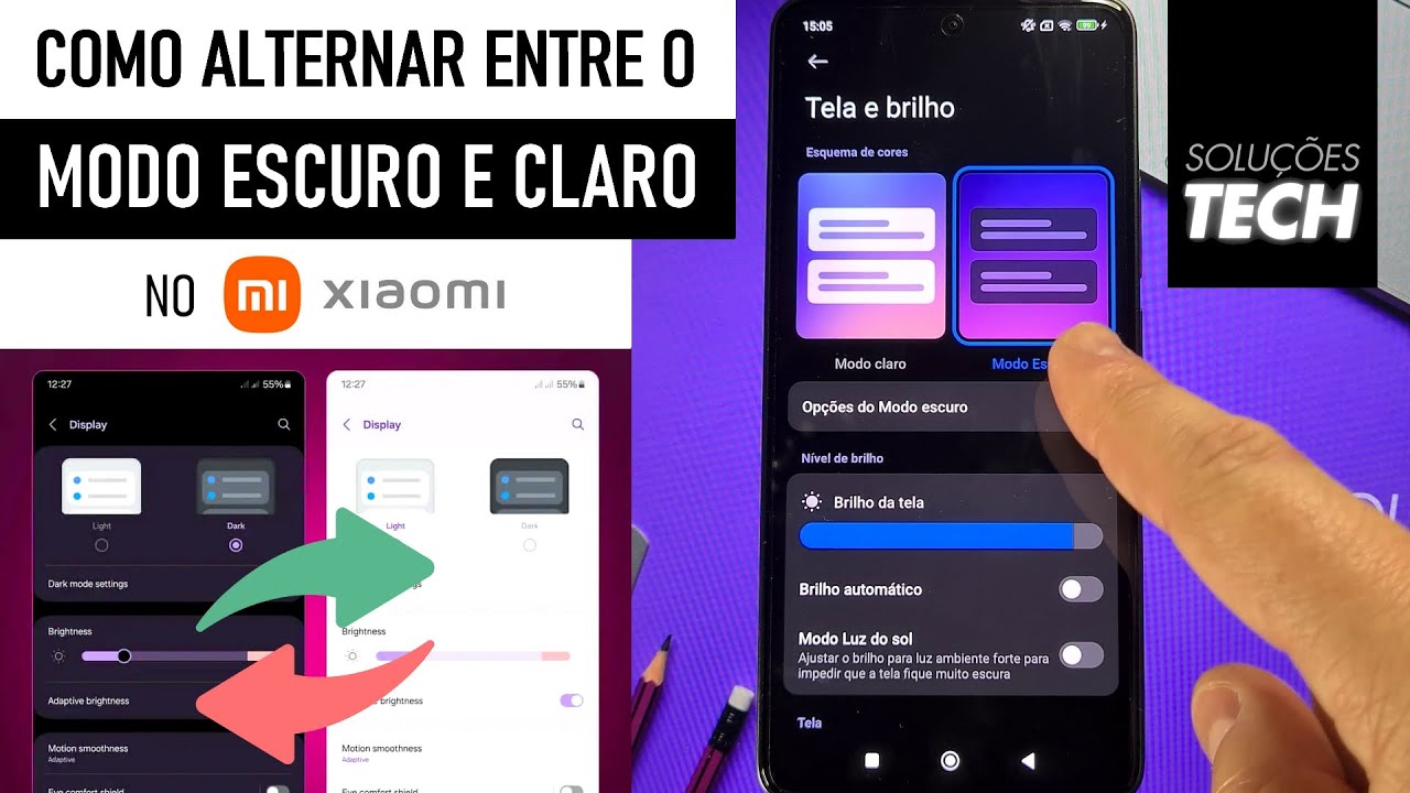Como Alternar entre o MODO ESCURO e CLARO no Xiaomi (ATUALIZADO) Como Alternar entre o MODO ESCURO e CLARO no Xiaomi (ATUALIZADO)