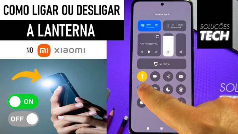 Como Ligar ou Desligar a LANTERNA no Xiaomi (ATUALIZADO)