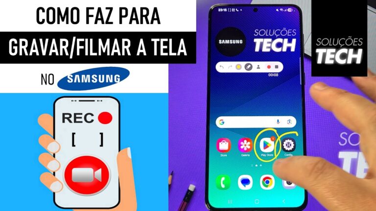 Como GRAVAR a TELA do SAMSUNG (ATUALIZADO)