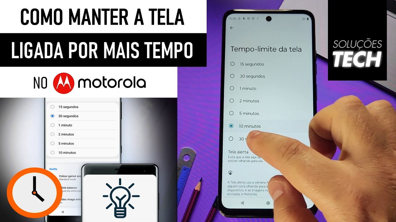 Como Manter a TELA LIGADA por mais TEMPO no MOTOROLA (ATUALIZADO)