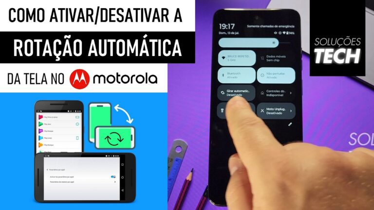 Como Ativar ou Desativar a ROTAÇÃO AUTOMÁTICA da TELA no MOTOROLA (ATUALIZADO)